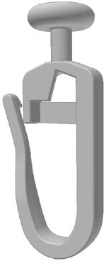 100 Stk. Gardinengleiter/Faltenlegehaken (406-7) 7 mm Gleiter