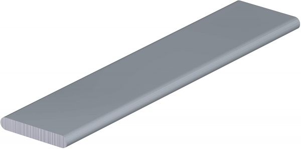 10 x Alu-Beschwerungsstab 20 x 3 (160 g/m) in 60 cm für Schiebevorhang, Flächenvorhang, weiß