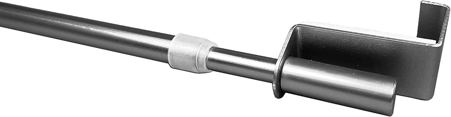 2 Stück ausziehbare Klemmstange 40-60cm, 60-90 cm, 90-130cm ausziehbar in Edelstahl-Optik | Alle bis 2 Meter am Stück | Gardinenstangen