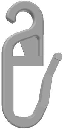 100 Stk. Faltenlegehaken/Gardinenhaken (840-4) mit 4 mm Öse für Rundringe